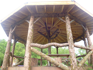 glamping communal area